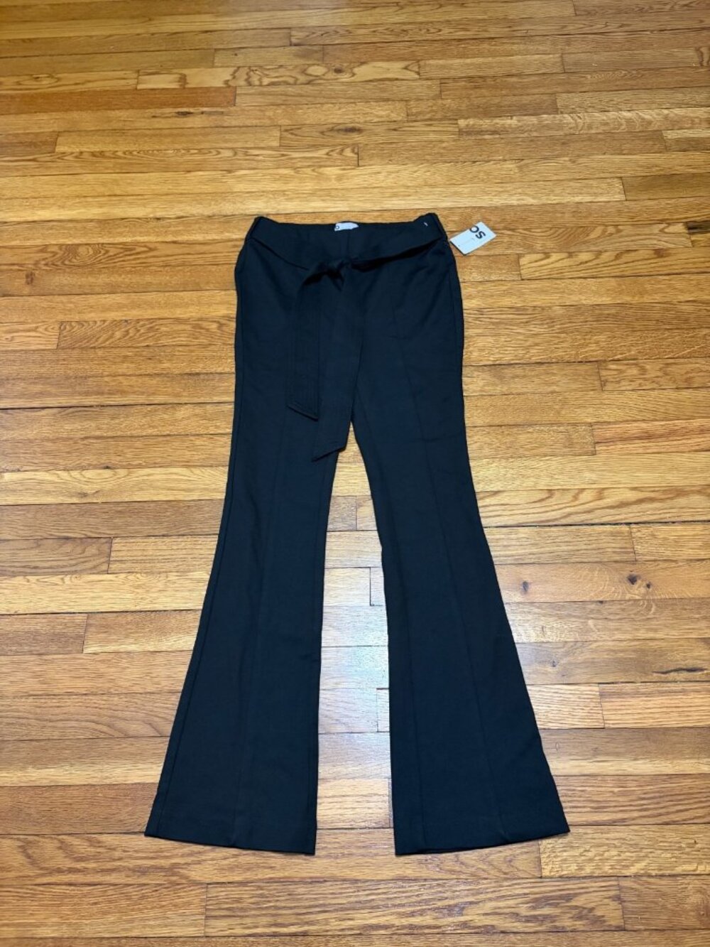 SO Brand Womens Pull On High Rise Flare Pants Size Small Black Stretch NWT $40